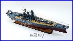 Japanese Navy Ship Yamato Handmade Wooden Battleship Model 48