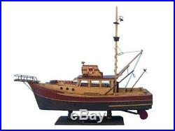 Jaws Orca 20 Famous Ship From JAWS Wooden Model Boat Ship NEW