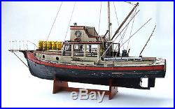 Jaws Orca Wooden Model Boat Wood Lobster Fishing Trawler SHIP Bruce Lobsterboat