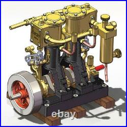 KACIO LS2-14 Single Cylinder Steam Engine Model for Ships Boats above 60cm DHL