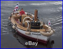 Krick Model Boat Borkum Live Steam Launch Kit Ship