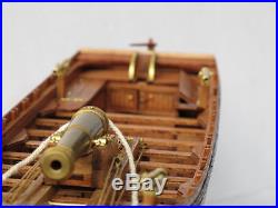 LONGBOAT ARMED FOR WAR wood ship model kit Scale 1/36 42FT gunboat wood ship kit