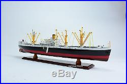 Liberty Dry Cargo Ship EC2-S-C1 33 Handcrafted Wooden Ship Model NEW