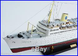MS GRIPSHOLM Ocean Liner Swedish American Line 40 Handmade Wooden Ship Model