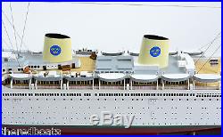 MS GRIPSHOLM Ocean Liner Swedish American Line 40 Handmade Wooden Ship Model