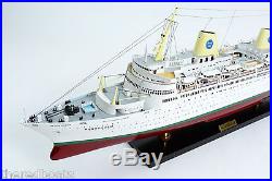 MS KUNGSHOLM Ocean Liner Swedish American Line 40 Handmade Wooden Ship Model