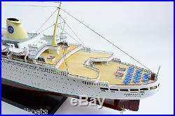 MS KUNGSHOLM Ocean Liner Swedish American Line 40 Handmade Wooden Ship Model