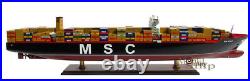 MSC Oscar Container Wooden Ship Model Display Ready