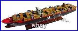MSC Oscar Container Wooden Ship Model Display Ready 40