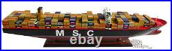 MSC Oscar Container Wooden Ship Model Display Ready 40