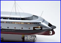 MV Kalakala Ferry 36 Handcrafted Wooden Passenger Ship Model with lights