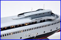MV Kalakala Ferry 36 Handcrafted Wooden Passenger Ship Model with lights