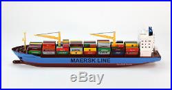 Maersk Alabama Container Ship 36 N Scale Waterline Handmade Wooden Ship Model