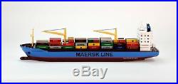 Maersk Alabama Container Ship 36 N Scale Waterline Handmade Wooden Ship Model