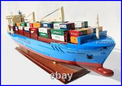 Maersk Ferrol Container Wooden Ship Model Display Ready