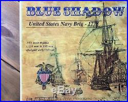 Mamoli Blue Shadow US Navy Brig Wooden Model Ship Kit 164 INCLUDES SAIL SET