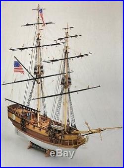 Mamoli Blue Shadow US Navy Brig Wooden Model Ship Kit 164 INCLUDES SAIL SET