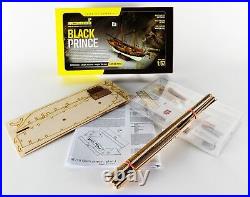 Mamoli MV46 Black Prince Wood Plank-On-Frame Model Ship Kit Scale 1/57