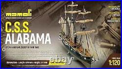 Mamoli MV53 CSS Alabama Plank on Bulkhead Ship Model Kit Scale 1/120