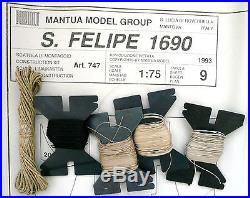Mantua Panart MA747 San Felipe Wood Ship Model Kit, Unbuilt em ja