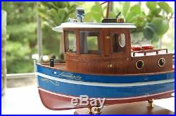 Micro Tug boat M3 118 273mm Wooden model ship kit RC model