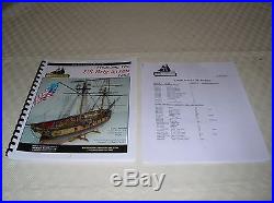 Model Shipway #2260, Syren US Brig 1803, Wood Ship Model Kit, 164th Scale RN JG