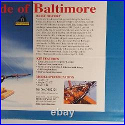 Model Shipways 1/64 Scale'Pride of Baltimore' P. O. F. Wood Ship Model NIOB