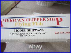 Model Shipways #2018 Flying Fish American Clipper Ship Wooden Model Kit Brnd New