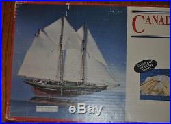Model Shipways Canadian Fishing Schooner Wooden Ship Boat Kit Bluenose 1921