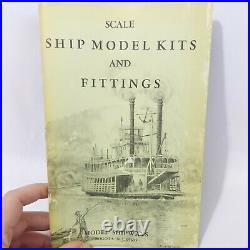 Model Shipways Essex 32 Gun Frigade Wooden Model Ship Scale 5/64 1ft Vintage