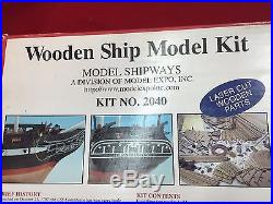 Model Shipways USS Constitution Old Ironsides Wooden Ship Model Kit #2040 176