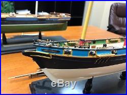 Model boats / clipper ships 5 lot of museum quality needs work