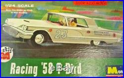 Monogram Racing 1/24 58 T-bird Slot Car Kit, Free Shipping