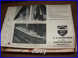 NEW PHOTOS Model Builders Guild SS Normandie Ship Model 1686 Electric Model Kit