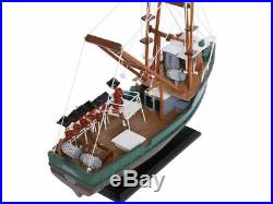 NEW Wooden Model Ship A Perfect Storm Andrea Gail Movie Replica Fishing Boat 16