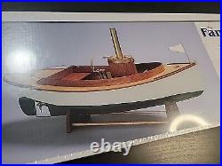 NIP Midwest Fantail Launch II Boat Kit #958 Wood Model Complete Steam Power