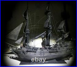 New Black Pearl Pirates Ship Wooden Model Building Kit 80cm Length
