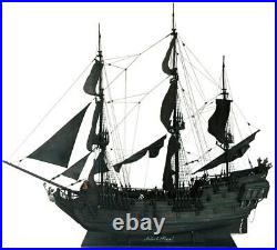 New Black Pearl Pirates Ship Wooden Model Building Kit 80cm Length