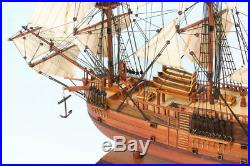 New Hmb Endeavour 75cm Wooden Model Ship Boat Handmade Replica Great Gift Decor