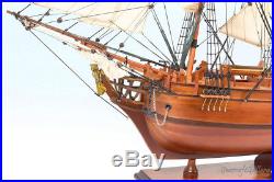 New Hms Bounty 75cm Wooden Model Ship Boat Handmade Replica Great Gift Decor