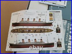 New Trumpeter 1200 Model RMS Titanic Ship Model withLED lights 3719 Very Big