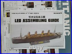 New Trumpeter 1200 Model RMS Titanic Ship Model withLED lights 3719 Very Big