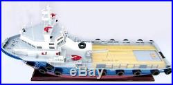 Offshore Support Vessel Handmade Wooden Cargo Ship Model 27