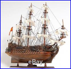 Old 37 Tall Handmade Wooden Ship Craft San Felipe Exclusive Edition Model Boat