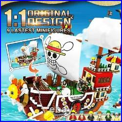 One Piece Thausand Sunny Ship Legoed Blocks Toys Model Kit Pirate Boys Gift