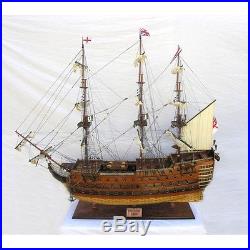 Oversized XL Hand Built Historic Model Ship HMS Victory Museum Quality Level NEW