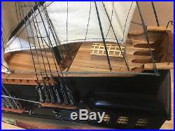 Pirate ship wooden model 39 tall ship- large scale sail boat fully assembled