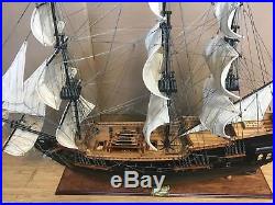 Pirate ship wooden model 39 tall ship- large scale sail boat fully assembled