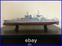 Pro Built 1977 REVELL 1/426 Scale USS ARIZONA (BB-39) Plastic Model Ship Display