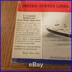 RARE 50's Sterling Models U. S. Lines American Scout Giant C-2 Cargo Ship Model